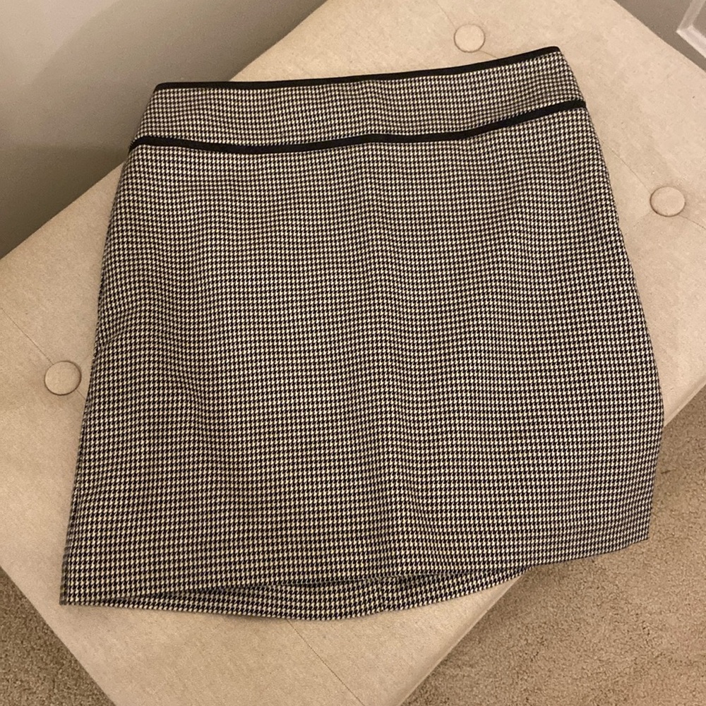 Loft Houndstooth Skirt